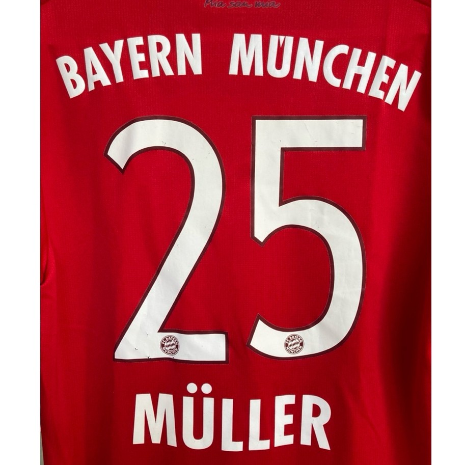 🔥 เสื้อ FC Bayern Munich มือสอง ของแท้ 💯 สกรีนชื่อเบอร์ Thomas Müller #25 ⚽