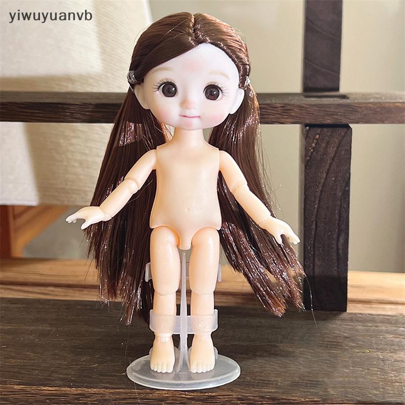 Yiwuyuanvb] ตุ๊กตา 1 ชิ้น 16 ซม. พร้อมการแสดงออกที่แตกต่างกัน, น่ารัก 1/8 ตุ๊กตา BJD, 13 ข้อต่อตุ๊กต