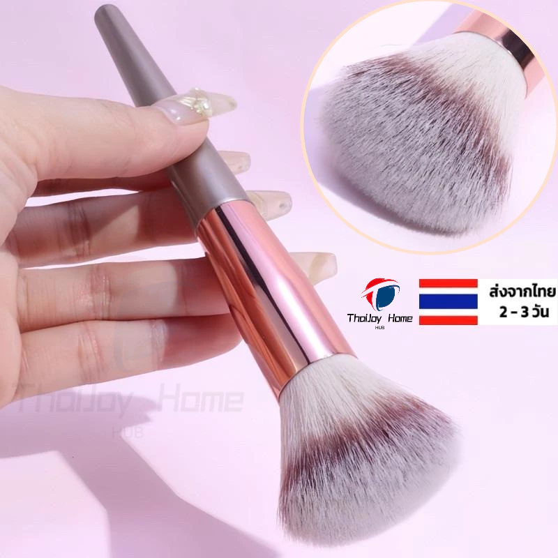 พร้อมส่ง! แปรงปัดแก้มแบบพกพาอเนกประสงค์แป้งฝุ่นแป้งเล็บเครื่องมือเสริมความงามบนใบหน้าแบบใช้คู่แต่งเล็บและแต่งหน้า
