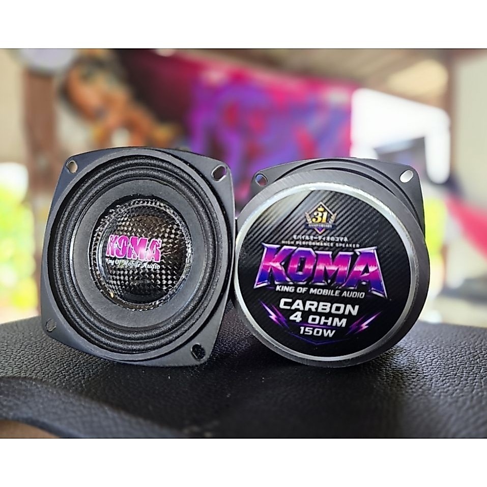 ลำโพงKoma 4นิ้ว.4โอม.V35.150w, แนวมิดโลดโหดๆ,ราคา1คู่