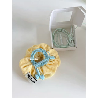 สไตล์เกาหลีโบราณ ins หูฟังแบบมีสาย In-Ear Mint Green Star อินเทอร์เฟซ type-c หูฟังแบบมีสายที่ใช้งานได้สูงสําหรับสาวสีต่างๆที่มีอยู่อินเทอร์เฟซ Type-C หูฟังแบบสาย