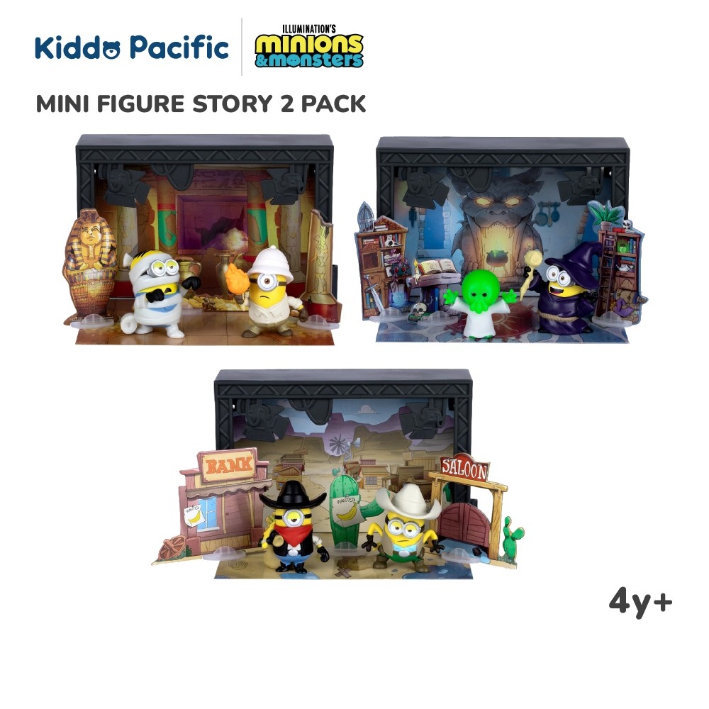 MINIONS & MONSTERS MINI FIGURE STORY 2 PACK - WIZARD'S LAIR SOUND STAGE มินิฟิกเกอร์