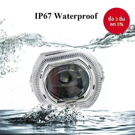 Universal 2.5 นิ้ว Dual-Head LED Mini Spotlight ไฟหน้าหลอดไฟสําหรับรถจักรยานยนต์จักรยานไฟฟ้า 1PC