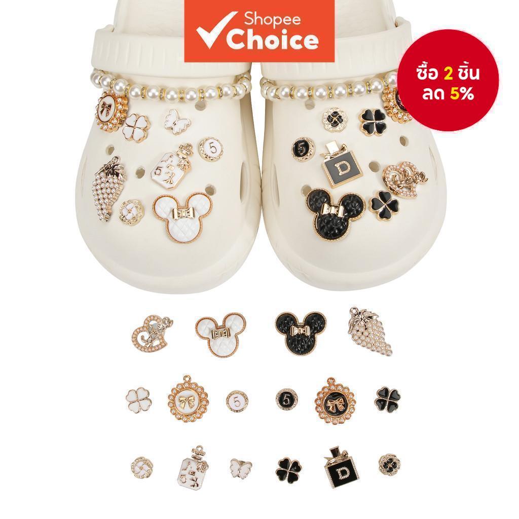 18PCS รองเท้า Charms โซ่สําหรับ Crocs เด็ก DIY ข้อเท้า Boot คลิปอุปกรณ์เสริมผู้หญิงหญิง