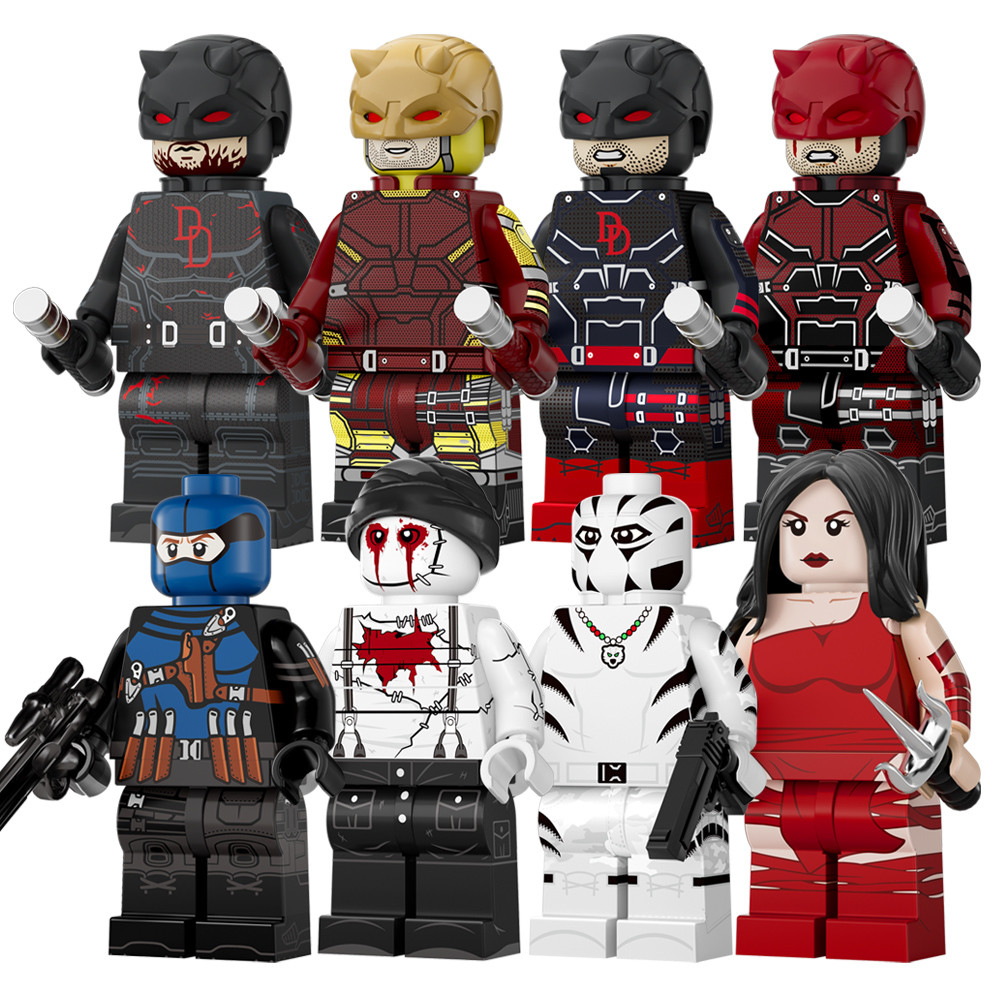 ใหม่ Super Heroes ตุ๊กตา Bullseye Hector Ayala Muse Natchios Matt Murdock Daredevil ตัวเลขของเล่น