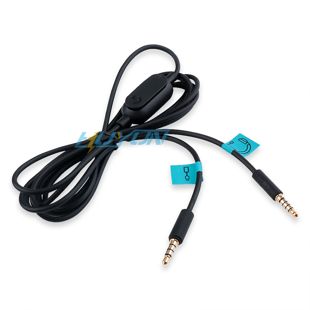 สายสัญญาณเสียงปรับข้าวสาลีอุปกรณ์เสริมสําหรับชุดหูฟังเกม Logitech G433 G233 GPRO