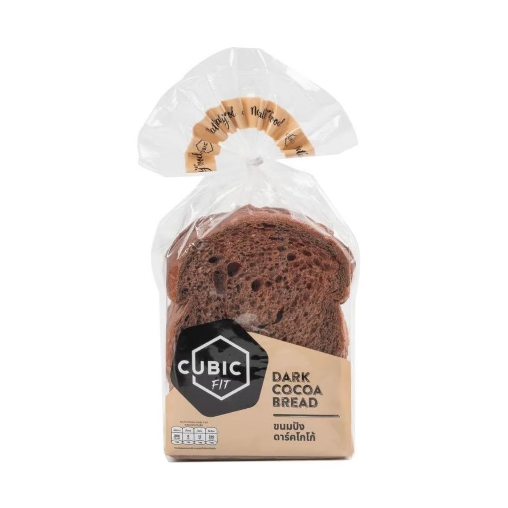 คิวบิก ขนมปังดาร์กโกโก้ Cubic Cocoa 120g.