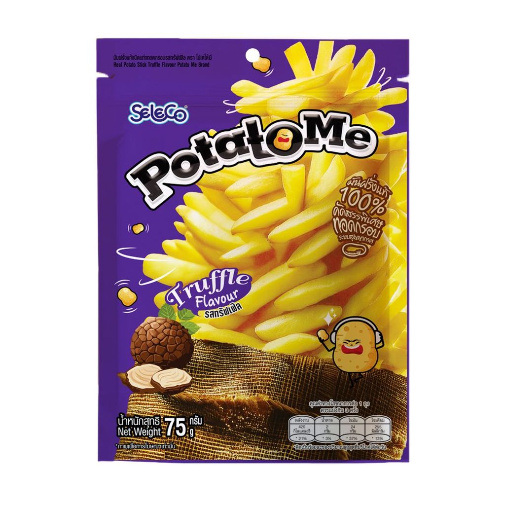 ซีลีโกะ โปเตโต้มีขนมมันฝรั่งรสทรัฟเฟิล Seleco PotatoMe Truffle 75g.