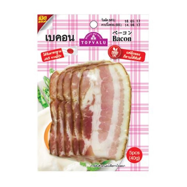 [Only MaxValu] ท๊อปแวลู เบคอน TV Bacon 40g.
