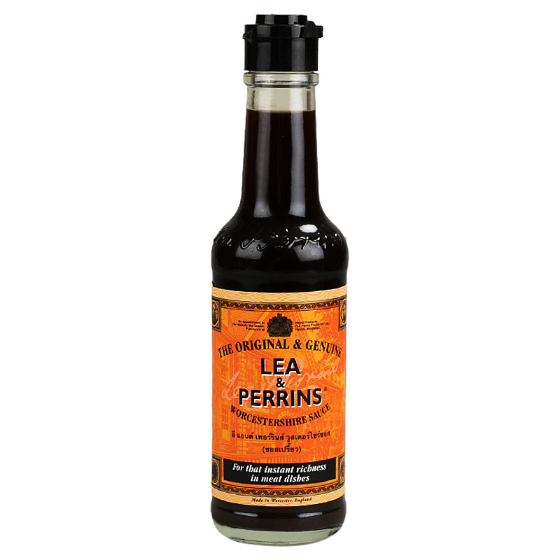 ลีแอนด์เพอร์รินซอสเปรี้ยววูตเตอร์ 150ซีซี Lea&Perrins Worcestershire Sauce 150cc. [หมายเลขบาร์โค้ด 5000111001533 ] ราคาถูก Shopee Lazada
