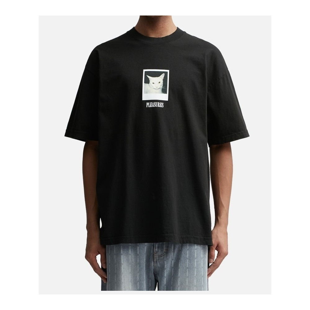 100%纯棉CAT T-SHIRT T T T-SHIRT ผู้ชาย时尚