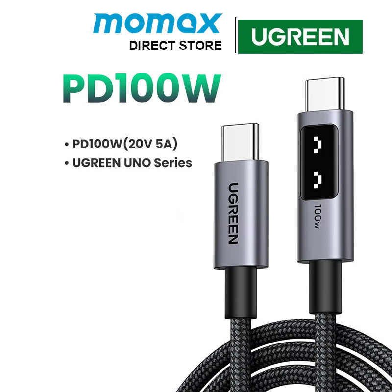 Ugree n PD100W UNO สาย USB C  Type C ถึง Type C Data Cord Fast Chaging Cables
