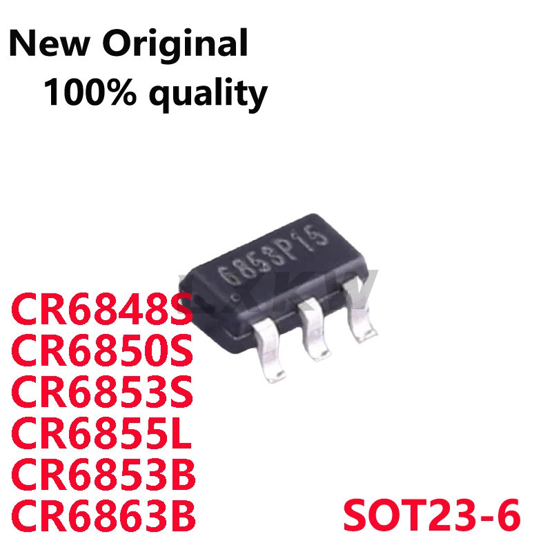 5/PCS ใหม่ Original CR6848S CR6850S CR6853S CR6855L CR6853B CR6863B SOT23-6 Switching power supply ช