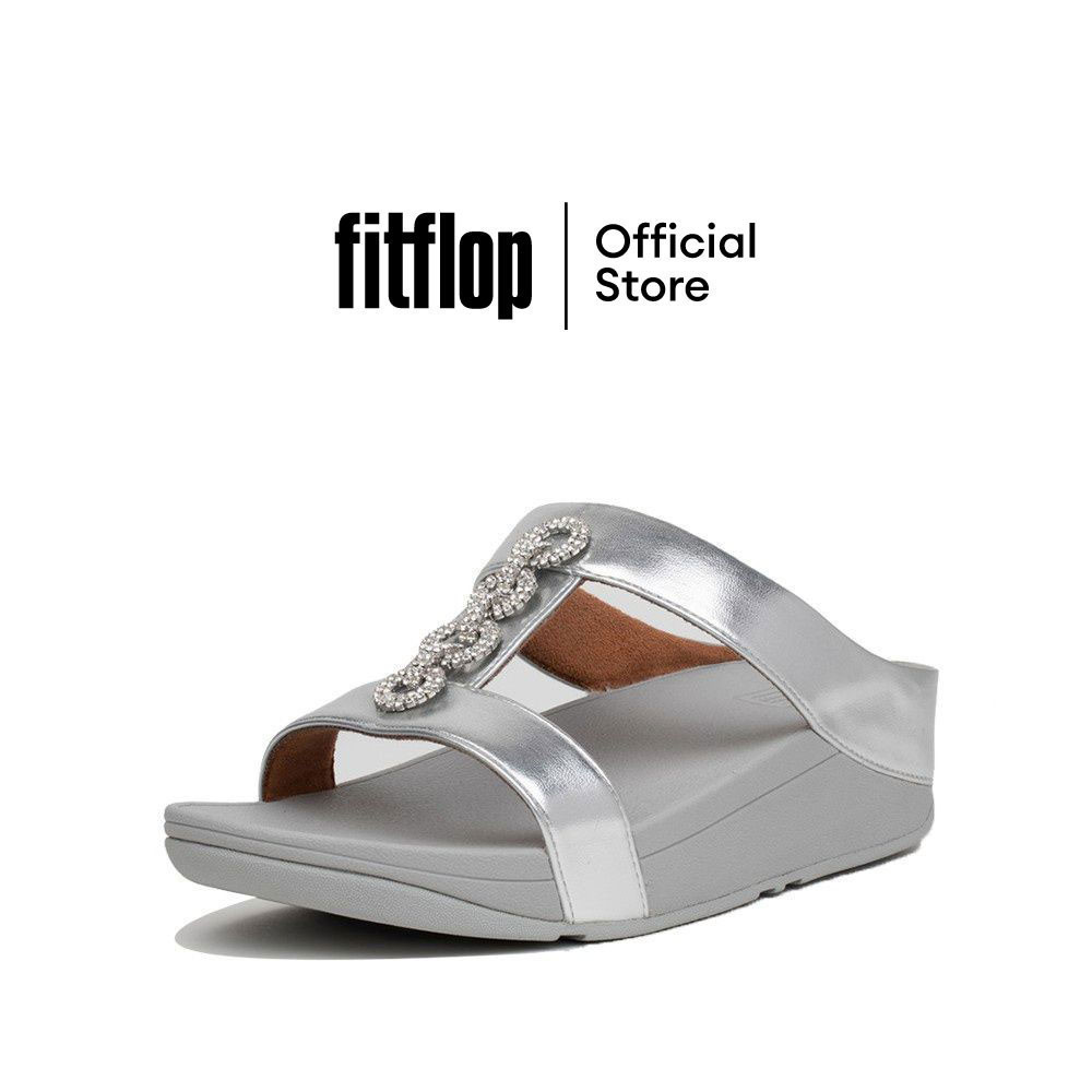 FITFLOP FINO รองเท้าแตะแบบสวมผู้หญิง รุ่น CH1-011 สี Silver