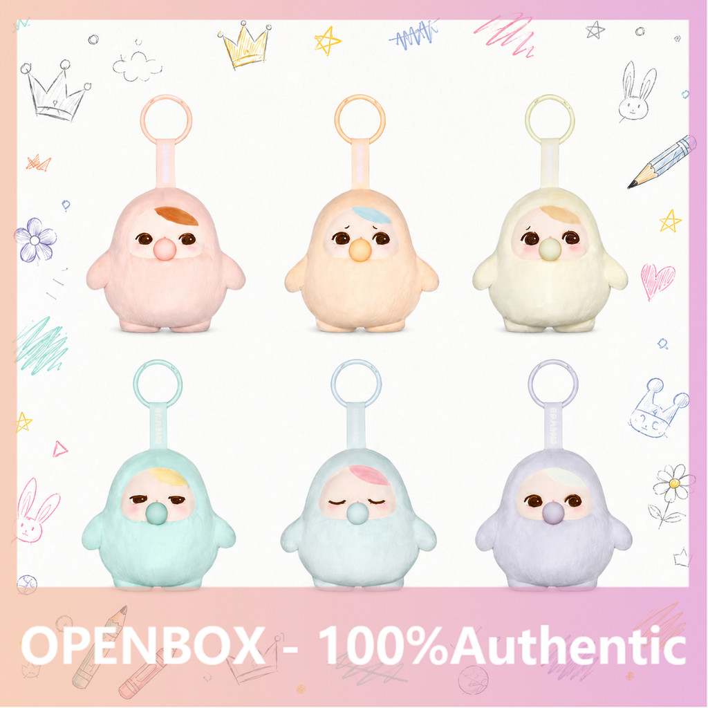 POPMART PUCKY Bean Bubble Series จี้ตุ๊กตา Mystery Box ของขวัญของแท้