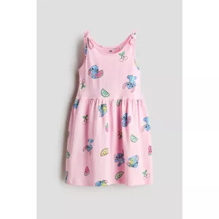 H&M(เอชแอนด์เอ็ม) เดรสผ้าฝ้ายพิมพ์ลาย เด็กหญิง 1348478_1