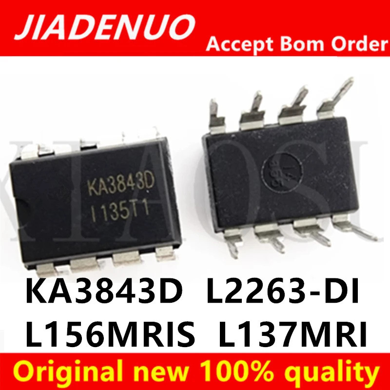 5PCS KA3843D L2263-DI L2263-D1 L156MRIS L137MRI DIP-8 ชิปเซ็ต IC