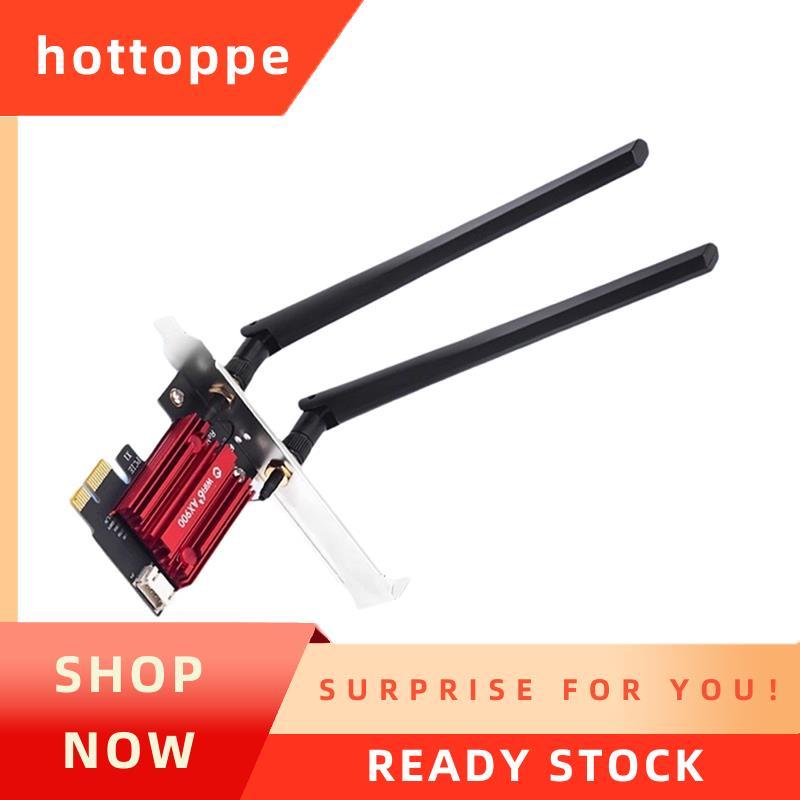 hottoppe WiFi 6 PCIe AX900 การ์ดเครือข่าย WiFi6 บลูทูธ 5.4 PCIE อะแดปเตอร์ไร้สาย AX900 Gaming อะแดปเ
