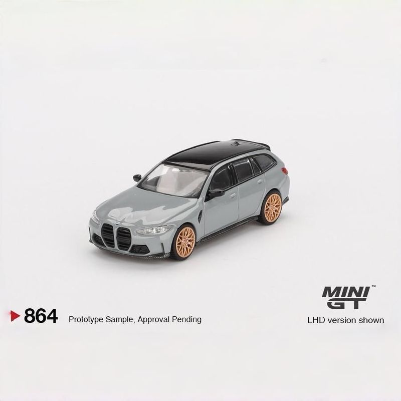 [คลังสินค้าพร้อม] MINIGT #864 1: 64 BMW M3 Competitive Edition Tank Cement Grey Car Model