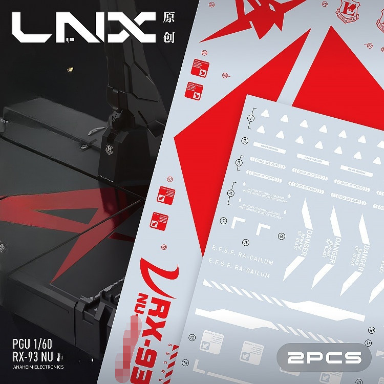 LNX PG PGU 1/60 NU Stand Water Slide Decal (ไม่รวมชุด)
