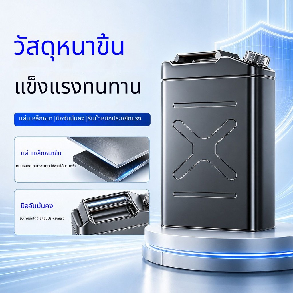 ถังน้ำมันเหล็กหนาล่าสุดถังน้ำมันเบนซิน30ลิตร20ลิตรถังน้ำมันดีเซลถังเหล็กถังน้ำมันเบนซินป้องกันการระเ