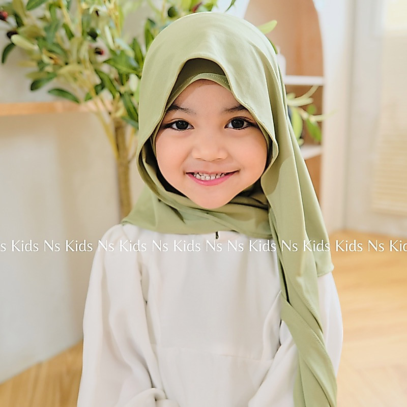 KIDS Pashmina Inner Kids Instant Oval Rayyana Kids Jersey Premium 2-5th