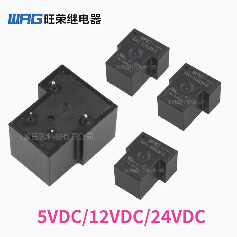 1 ชิ้น WRG รีเลย์ RA1-105LM-S RA1-112LM-S RA1-124LM-S 4Pin 30A ใช้งานร่วมกับ SLA HF105F-1 HF2150-1A 