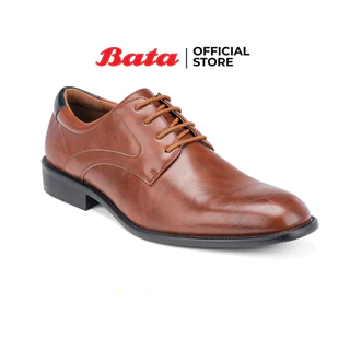 Bata บาจา รองเท้าคัทชู ทางการ พิธีการ แบบสวม สำหรับผู้ชาย รุ่น BARNES สีน้ำตาล 8313181