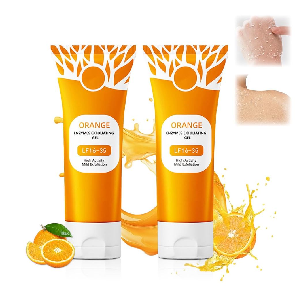 2Ps Orange Exfoliating Gel For Fae & Body,2026 Exfoliating พิงเจล Srub,Pore Orange Peeling Srub, Dee