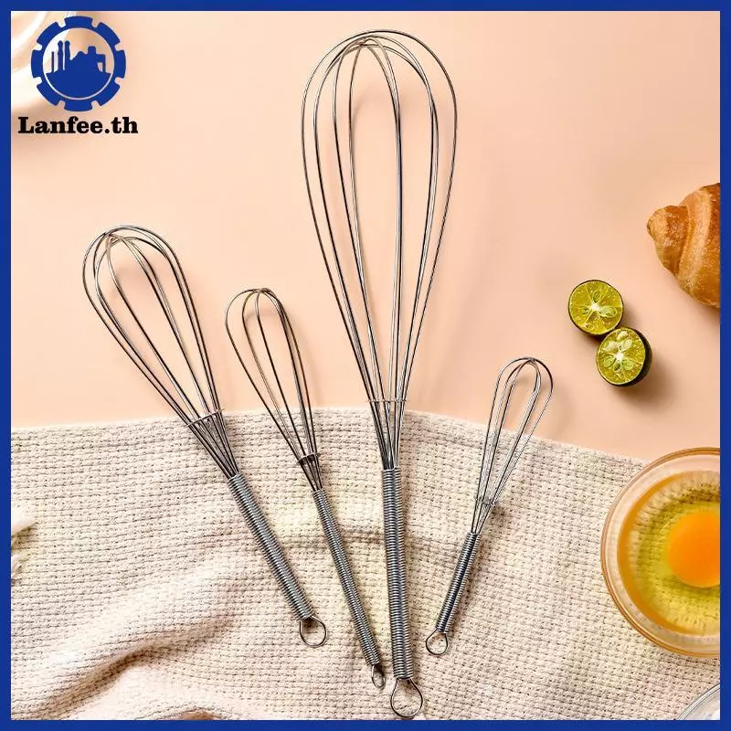 NFE ตะกร้อมือสแตนเลสขนาดเล็ก Mini Spring Whisk thumbnail 5