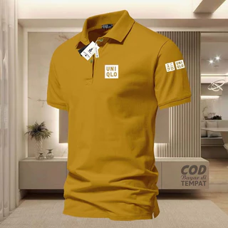 เสื้อยืด Q-U002 Blog collarPOLO Kiri + เสื้อคอปกผู้ใหญ่สีขาว Wangki โปโลผู้ชายเครื่องแบบเสื้อ/