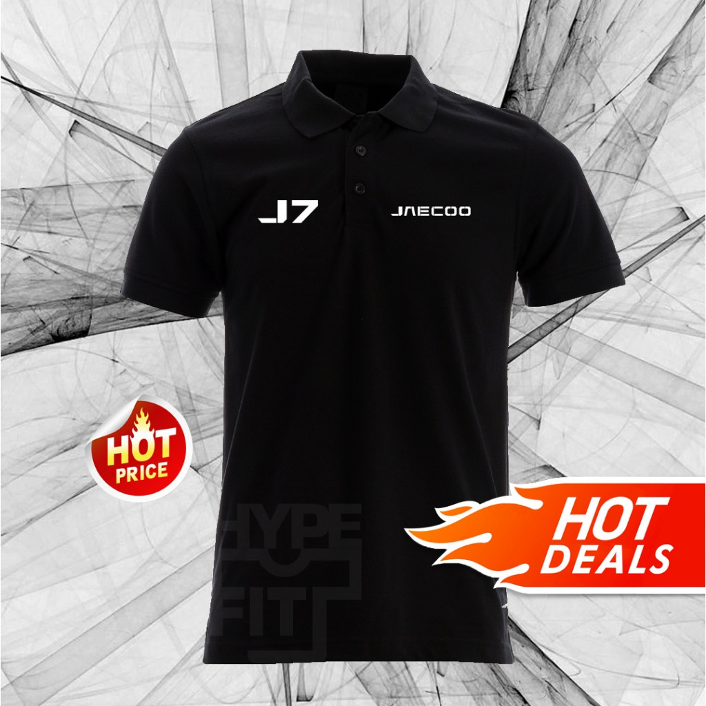 Polo NEW Jaecoo J7 SUV Logo T-Shirt Tee Unisex Short Sleeve Ready Stock Omoda HD PRINTING DESIGN