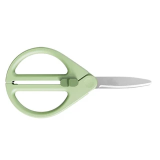Iny เด็กปลอดภัยเครื่องเขียนกรรไกรอเนกประสงค์ Retractable กรรไกรใบมีดปกปิดและ Ergonomic ยืด Gri
