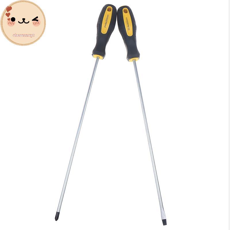 Chee ยาวไขควง Slotted Cross Head ไขควงแม่เหล็ก Bits Anti Slip เครื่องมือคู่มือสกรู Driver Bolt Drive