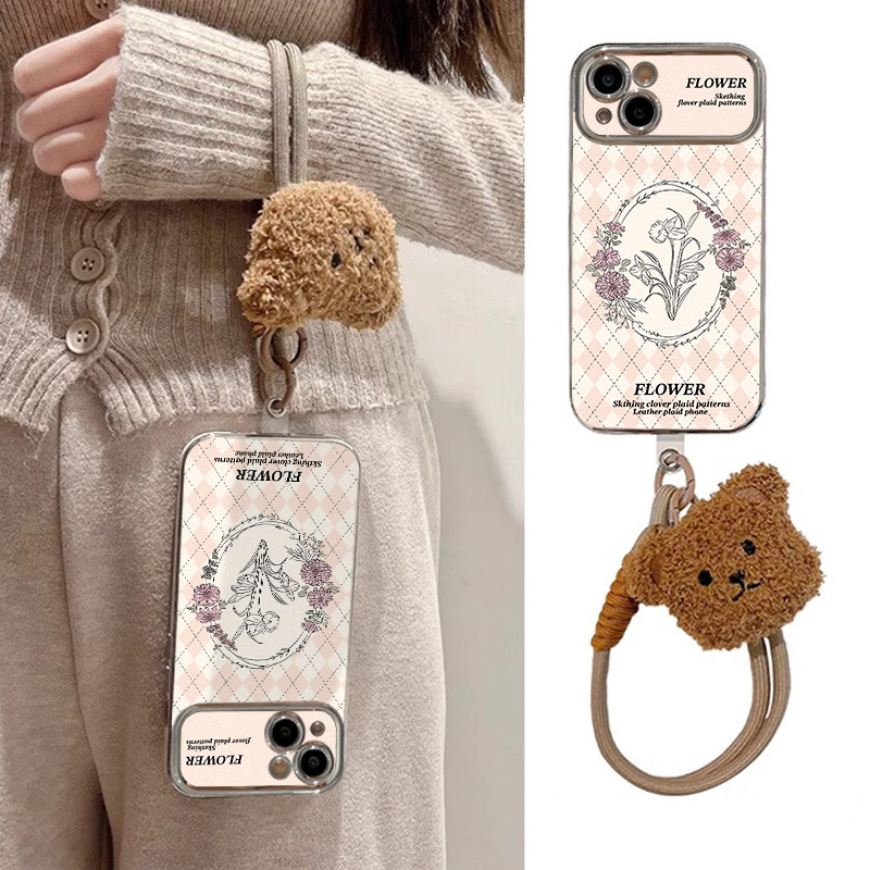 เงินไฟฟ้าเพชรสีชมพูภาษาอังกฤษดอกไม้เชือกเส้นเล็กเหมาะสําหรับ IQOONEO9 เคสโทรศัพท์ Neo8 เคสป้องกัน 11