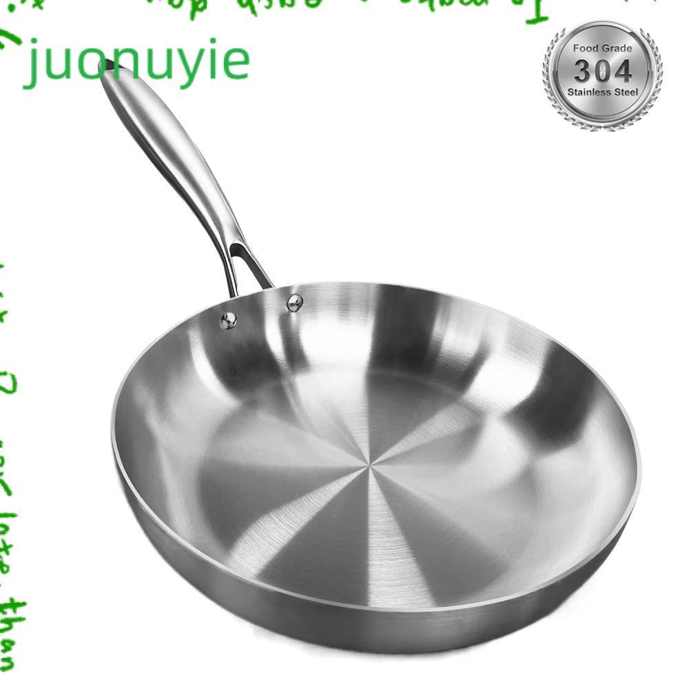 JUONUYIE กระทะ, กระทะ NonStick เคลือบสแตนเลส 304, เครื่องมือทําอาหารแบบพับได้อเนกประสงค์ขนาดเล็กเครื