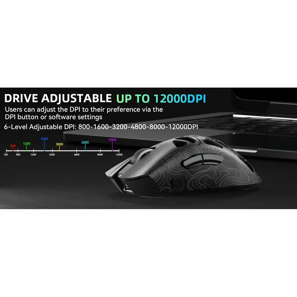 เมาส์เล่นเกมไร้สาย Aula SC620 Tri-Mode 12000 DPI RGB thumbnail 6