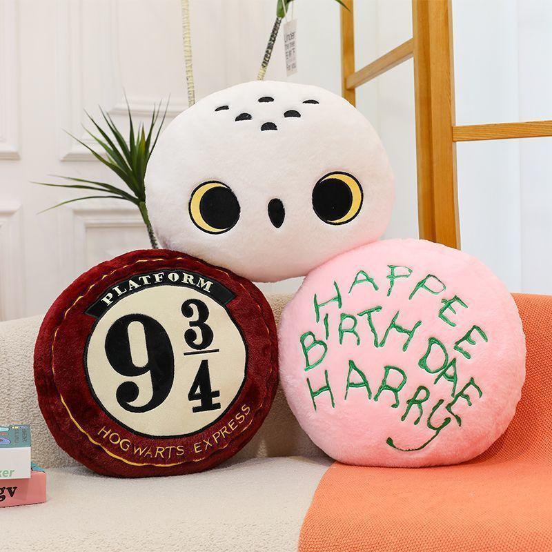 INS- หมอนทรงกลม Harry Potter 16 นิ้ว ของขวัญหมอนอิงตุ๊กตาสร้างสรรค์
