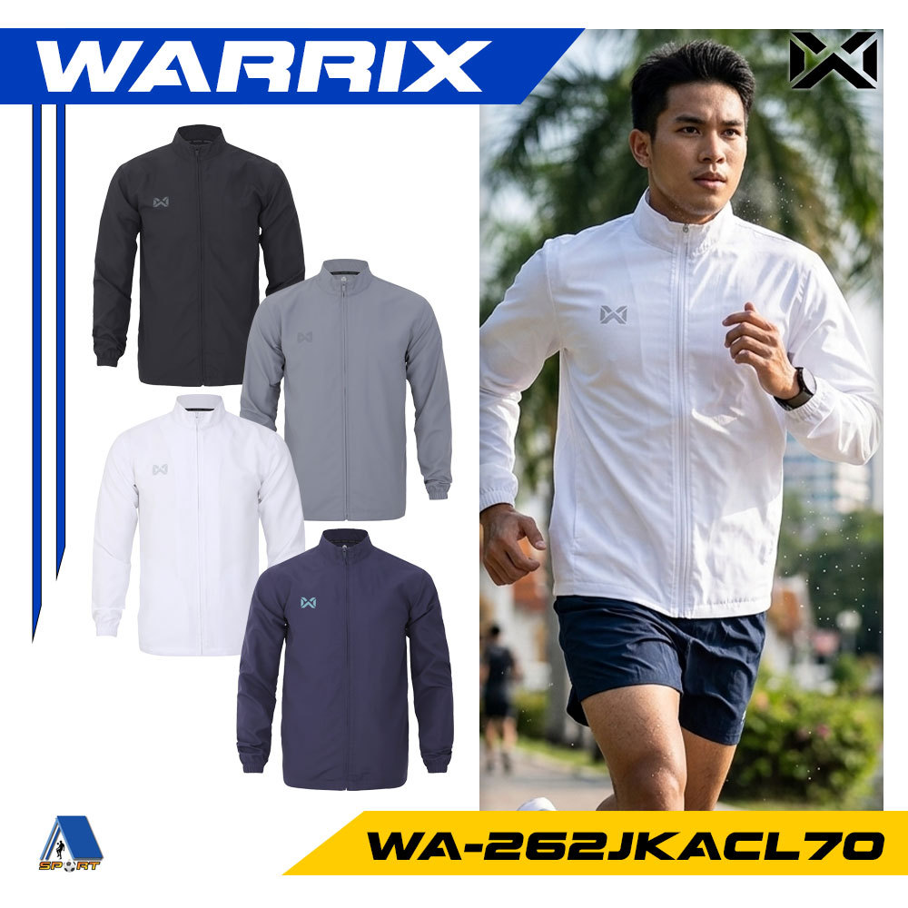 WARRIX เสื้อแจ็คเก็ตดีไซน์เรียบหรูที่ผสานความสปอร์ตและความคลาสสิก WA-262JKACL70 แท้ 100%
