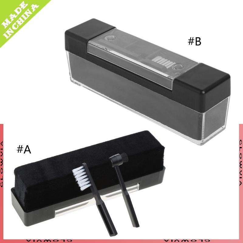 GLO แปรงบันทึกกํามะหยี่แผ่นเสียงสําหรับ LP แปรงทําความสะอาดไวนิลเครื่องทําความสะอาดกําจัดฝุ่น