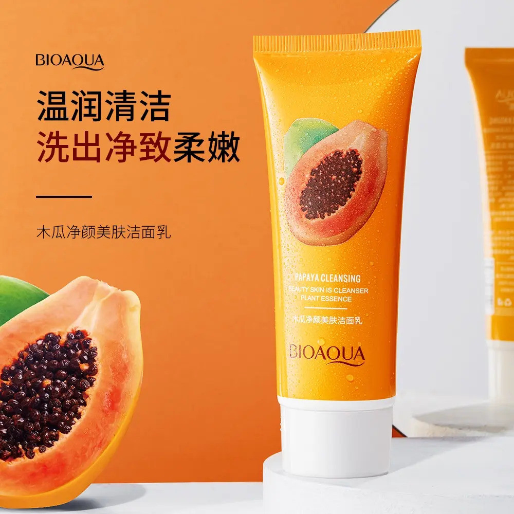 BIOAQUA Papaya Extract Cleanser Beauty Skin Cleanser 100g
