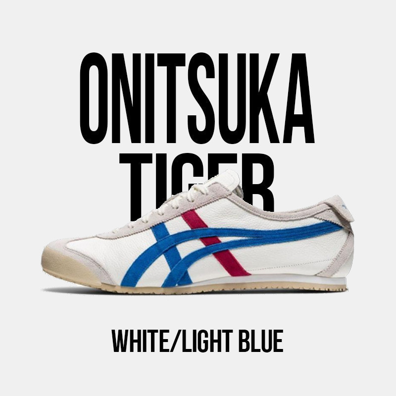 Onitsuka MEXICO 66 White/Light Blue DL408-0146 รองเท้า Unisex