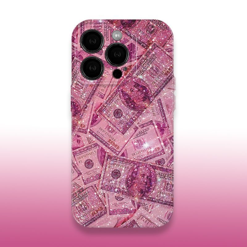 J5readystock Influencer Street Wear Pink Dollar Dollar Phone Case เหมาะสําหรับ OPPOvivo One Plus Red
