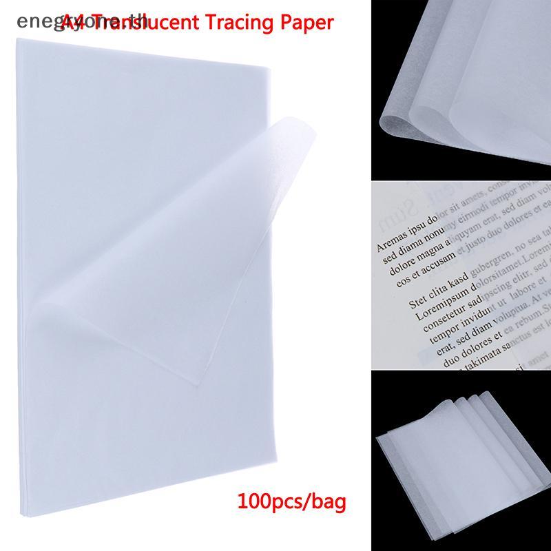 EOTH 100 ชิ้น A4 กระดาษลอกลายโปร่งแสง Copy Transfer Printing Drawing Paper Sheet.