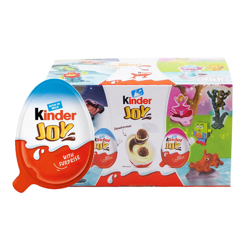 คินเดอร์ จอย ฟอร์บอย ขนมรสโกโก้บนครีมนมและโกโก้ 20 ก. 6 ชิ้น (KINDER JOY Chocolate 20 g 6 pcs)