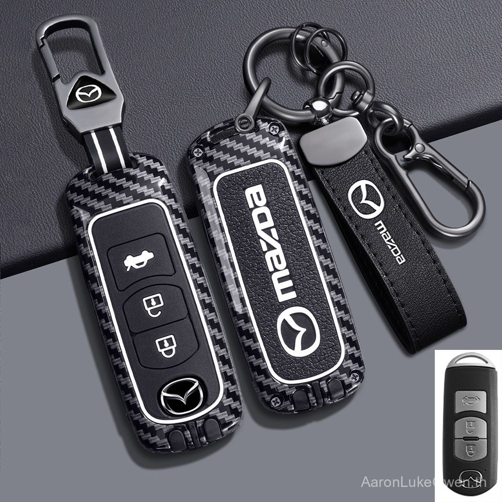 Mazda เคสกุญแจรีโมทรถยนต์ สําหรับ Mazda 2 Mazda 3 Mazda 4 6 CX3 CX4 CX5 CX9 ของแต่งรถยนต์ พวงกุญแจ