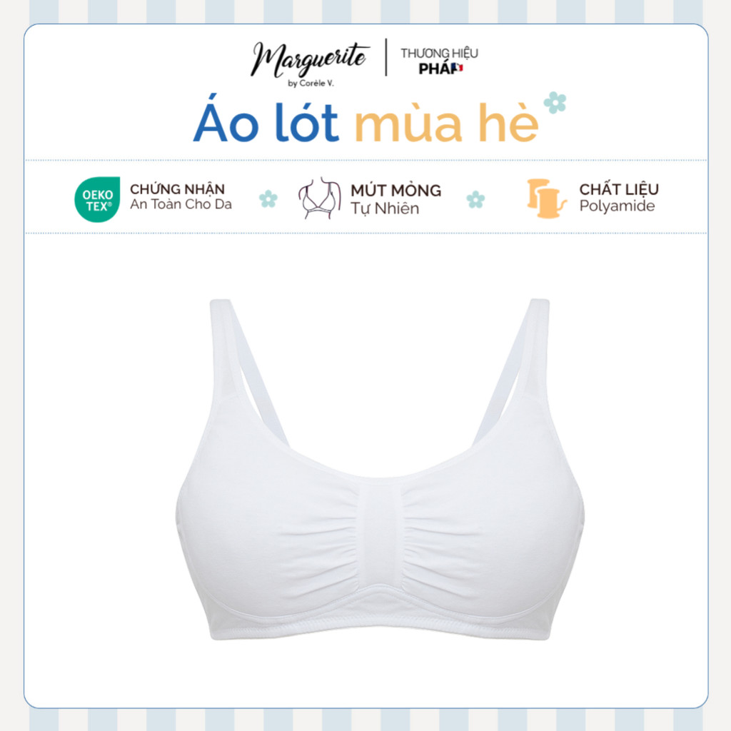 เสื้อชั้นในสําหรับสาววัยแรก พยุงหน้าอก โฟมบางไร้โครง OEKO-TEX standard Antibiotic Cotton | CORÈLE TE