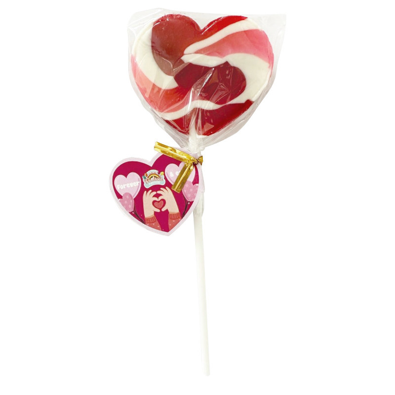แฟนเทเซียวาเลนไทน์อมยิ้มรสผลไม้รวม 17ก Fantasia Valentine Mixed Fruits Flavor Lollipop 17g [8858085002226 ]