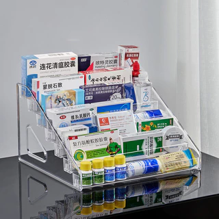 [พร้อมส่ง] ชั้นอะคริลิคหลายชั้น กว้าง31ซม. วางเครื่องสำอางและโมเดล หนา 2 มิล