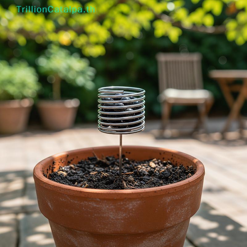 TrillionCatalpa สแตนเลส 10 ชิ้นกล่องรูปร่างคอลัมน์สําหรับการใช้งานบ้านและสวนที่ใช้งานได้จริง TH